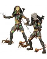 Aliens vs Predator AvP 2 Battle Damaged Predator Unmasked NECA