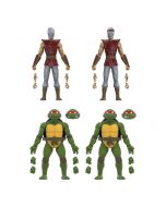 Teenage Mutant Ninja Turtles BST AXN Actionfiguren 4er-Pack Mirage Comics Foot Soldiers & Turtles Exclusive 13 cm