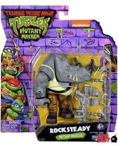 Teenage Mutant Ninja Turtles Mutant Mayhem Rocksteady Actionfigur 10 cm