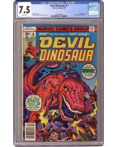 Devil Dinosaur #1 CGC 7.5 1978 1st app. Devil Dinosaur 