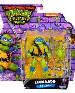 Teenage Mutant Ninja Turtles Mutant Mayhem Leonardo Actionfigur 10 cm