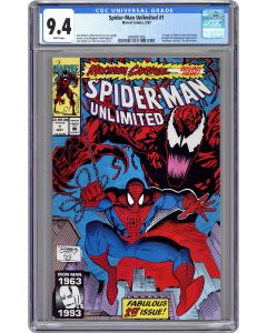 Spider-Man Unlimited #1 CGC 9.4 1993 1st app Shriek