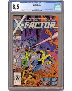 X-Factor #1 CGC 8.5 1986 1st app. X-Factor