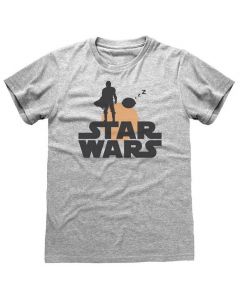 Star Wars Mandalorian: T-Shirt Silhouette w/Grogu / The Child / Baby Yoda 