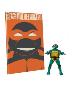 Teenage Mutant Ninja Turtles BST AXN x IDW Actionfigur & Comic Michelangelo Exclusive 13 cm