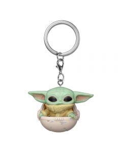 Star Wars The Mandalorian Grogu / The Child / Baby Yoda with Hover Pram POP! Schlüsselanhänger / Keychain